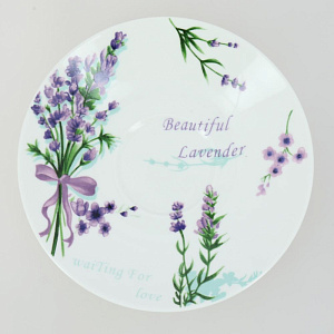 Набор чайный 4 предметов Лаванда (чашка 220мл-2шт/блюдце-2шт) фарфор 000000000001209853