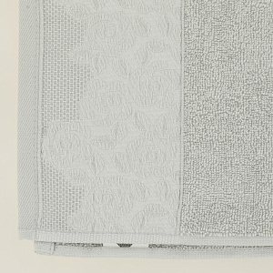 Полотенце махровое 60х100см LUCKY бордюр розы серое 100% хлопок 000000000001208941