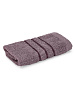 Полотенце махровое 30х60см СОФТИ бордюр 3 полоски лиловый хлопок 100%