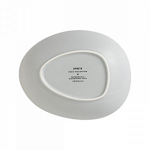 Тарелка суповая 800мл DE'NASTIA Оливки-однотон серый фарфор 000000000001225125