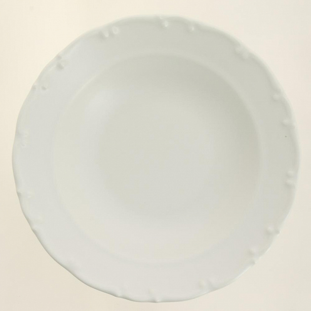 Тарелка суповая 21см TULU PORSELEN LIANA айвори матовый фарфор 000000000001208267