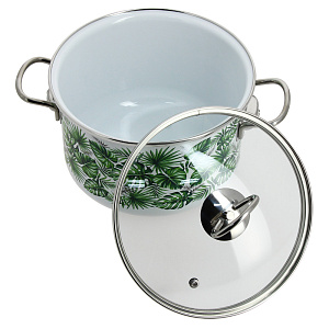 Кастрюля 4л СТАЛЬЭМАЛЬ Tropik цилиндрическая форма эмалированная сталь 000000000001173480