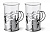 Набор стаканов в подстаканнике APOLLO genio "Cite Silver" 250 мл 2 шт,CTS-250 000000000001192563