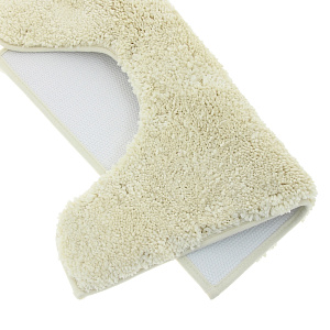 Коврик для туалета DE'NASTIA 50х50см молочный микрофибра M000022 000000000001107547