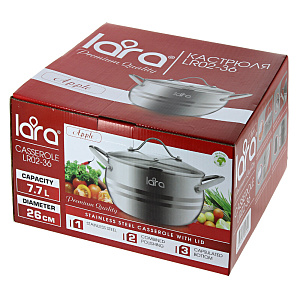 Кастрюля Apple Lara, 26x14.5 см, 7.7л 000000000001134948