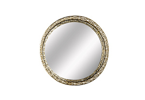 Поднос 25см круглый золото 000000000001216376