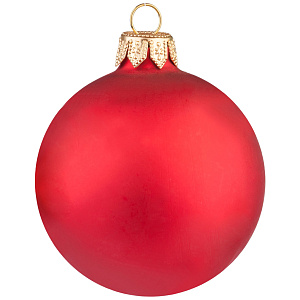 Украшение декоративное Шар 6,5см MOROZCO красный матовый пластик 000000000001220380