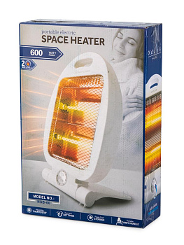 Обогреватель инфракрасный электрический напольный 35,5x19x39см 300/600Ватт 220В 000000000001228224