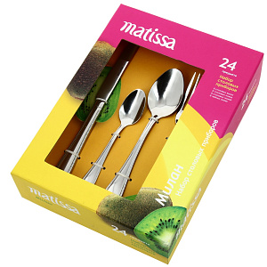 Набор столовых приборов Милан Matissa, 24 предмета 000000000001005465