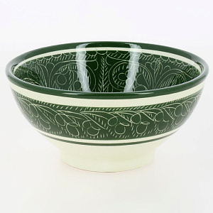 Пиала (коса) 15см ROSHIDON CERAMIK рисунок гравюра green керамика 000000000001209555