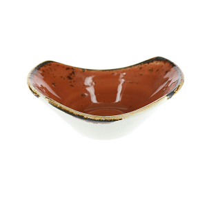 Ассиметричный салатник Craft Steelite, коричневый, 18 см 000000000001123957