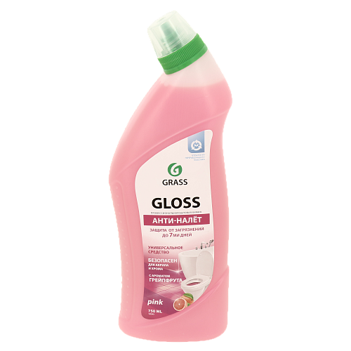 Чистящее средство для сантехники GRASS Gloss pink 750мл 125543 000000000001202061