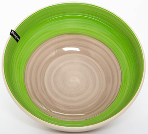 Салатник 23см/2,3л ELRINGTON АЭРОГРАФ зелёный керамика 000000000001205664