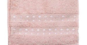 Полотенце для рук DE'NASTIA 40х60см ДЕРЕВО ЖИЗНИ пудровый 100%Хлопок пл.451гр/м2 D000123 000000000001177477