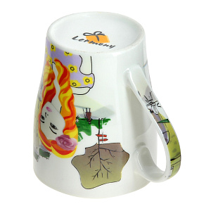 Кружка КОРАЛЛ, фарфор, 340 мл. 4 вида,  XJG01_0080 000000000001094535