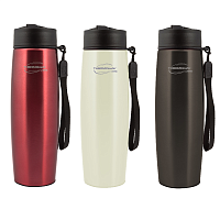 Термокружка из нержавеющей стали тм THERMOcafe by THERMOS Hiking-500 Red/Artic white/Grey 500мл 673503 000000000001195103