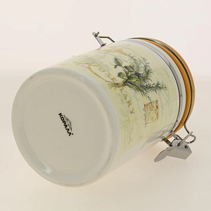 Банка для сыпучих продуктов 850мл с клипсой подарочная упаковка Tuscan vegetables доломит ZFC038-36 000000000001196873