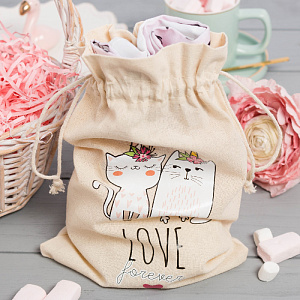 Набор кухонный в мешочке Love forever (полотенце + формочки для печенья) 4685243 000000000001200856