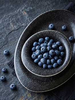 Салатник 13,8см 200мл DE'NASTIA Wabi графит керамика 000000000001231338