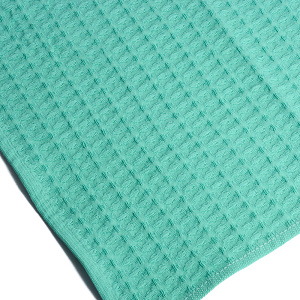 Полотенце кухонное 37х60см СОФТИ крупная вафля голубое 100% хлопок 000000000001212679