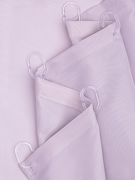 Шторка для ванной 200x180см DE'NASTIA водоотталкивающая пропитка лавандовый полиэстер 000000000001214401