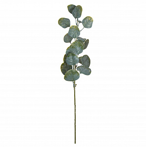 Цветок искусственный ветвь Листья 64см светло-зелёная 000000000001218437