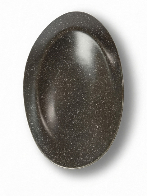 Блюдо овальное 28,4х14,9см DE'NASTIA Wabi графит керамика 000000000001231339