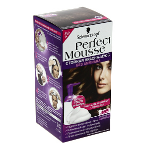Краска для волос Perfect Mousse Шоколадный каштан Perfect Mousse, 35мл, тон 465 000000000001026979