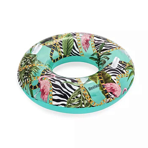 Круг для плавания 114см BESTWAY с цветочным рисунком для детей старше 12 лет 000000000001215639