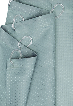 Шторка для ванной 200х180см DE'NASTIA Diamond мятная 100% полиэстер 000000000001213239