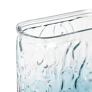 Ваза 18,5см Ice голубой стекло 000000000001224017