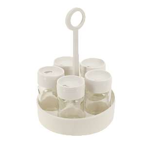 Диспенсер для специй 105мл 5шт RENGA с подставкой стекло 000000000001203272