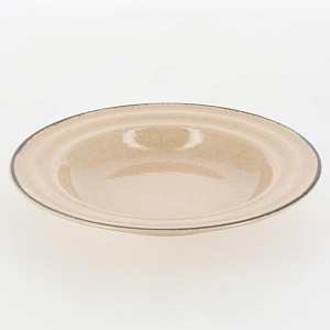 Тарелка суповая 22см DE'NASTIA TUANA персиковый фарфор 000000000001209929