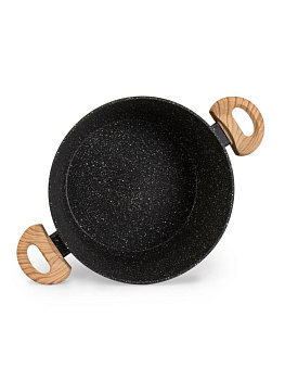 Набор посуды для приготовление 3 предмета (сковорода 24см/кастрюля 6л/крышка 24см) серый алюминий 000000000001229788