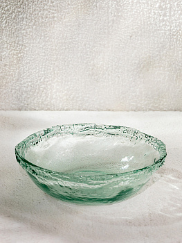 Ваза декоративная 21,5x21,5x6,5см DE'NASTIA Египет чаша S прозрачный стекло 000000000001225011