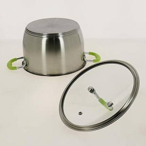 Кастрюля 3,2л с крышкой,20х12,5см,нержавеющая сталь,посуда центр,M18881 000000000001190935