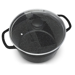 Кастрюля 4л НЕВА МЕТАЛЛ ПОСУДА Neva Granite стеклянная крышка 000000000001218672