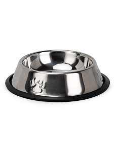 Миска для животных 300мл 13х17см одинарная цельнолитая нержавеющая сталь 000000000001229114