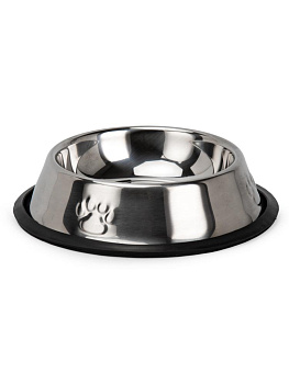 Миска для животных 300мл 13х17см одинарная цельнолитая нержавеющая сталь 000000000001229114