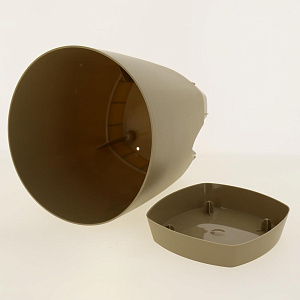 Горшок для цветов AMSTERDAM D 200 с прикорневым поливом 4 л  Молочный Шоколад ING6201МШОК 000000000001191647