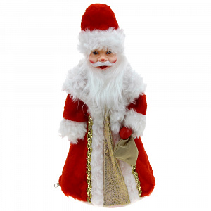 Кукла-упаковка Дед Мороз 40см БИРЮСИНКА красный ПВХ/полиэстер 000000000001095111