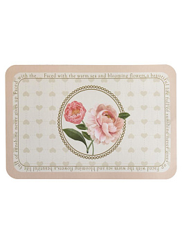 Коврик для ванной 60х40см прямоугольный с принтом в ассортименте силикон 000000000001229196