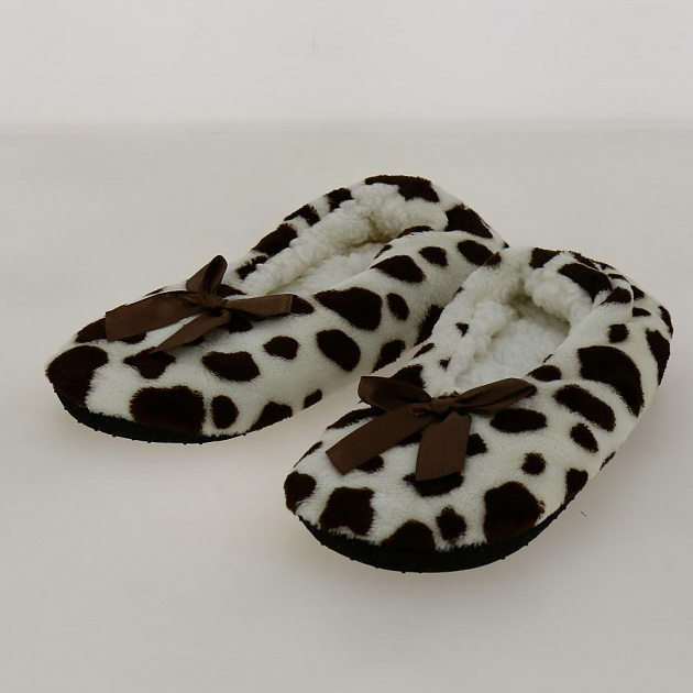 Туфли домашние (тапки) лео коричневый р.35-37 100%пэ J000077(35-37) 000000000001192954