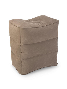 Подушка для путешествий 42х26х48см с насосом серый ПВС/флок 000000000001226507