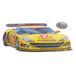 3D стикеры Спортивные машины Room Decoration 000000000001127321