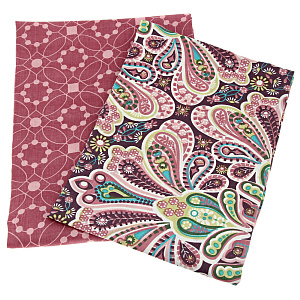 Комплект постельного белья 1,5спальное DE'NASTIA Калейдоскоп сатин 70x70см-2шт new C010703 000000000001176399