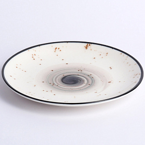 Тарелка десертная 19см TULU PORSELEN Galaxy milky/bordeaux фарфор 000000000001212279