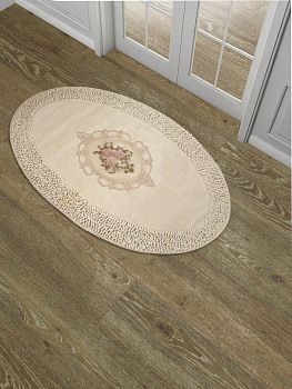 Ковр 60х100 100%хл мол апл круж овалТурц 000000000001187186