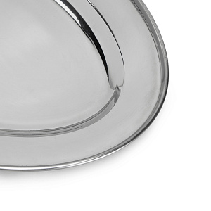 Поднос 30х20см овальный нержавеющая сталь 000000000001219287