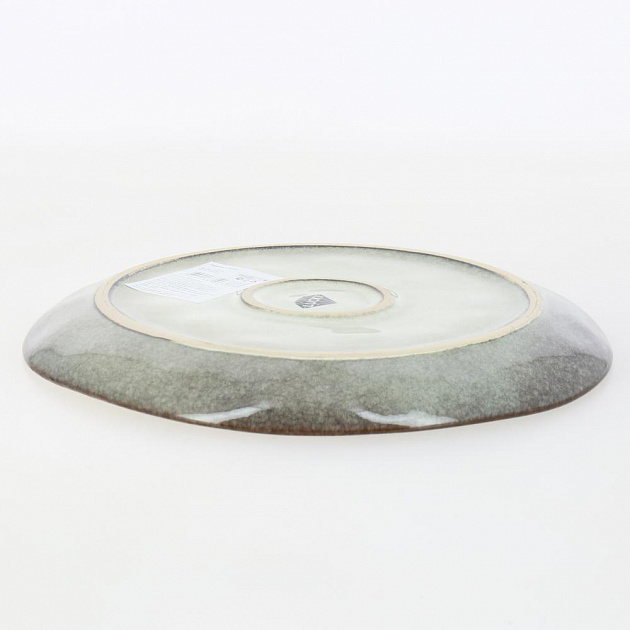 Тарелка 20,5см LUCKY Крафтовая плоская бежевый керамика 000000000001211781